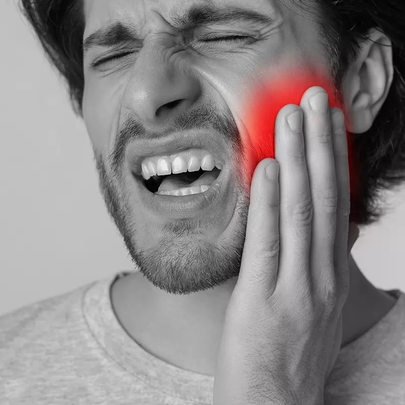 Man with Jaw Pain