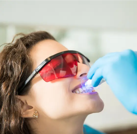 Woman During Laser Treatment 1