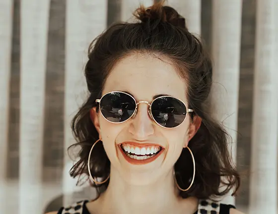 Woman Smiling After Laser Dentist Appointment